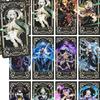 Genshin Impact Tarot Deck Complete 78 Tarot Cards 22 Major Arcana + 56 Minor Arcana Japanese Anime Themed 5.5*11cm
