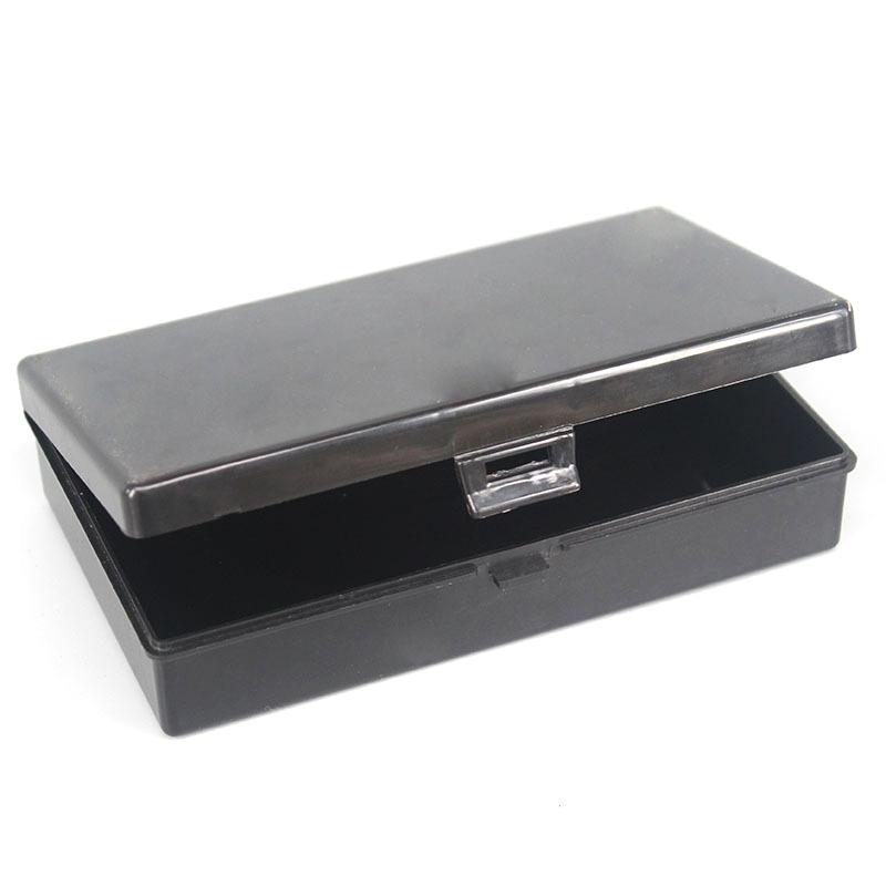 Прозрачный пластиковый ящик для хранения, прямоугольный органайзер, наклейки, настольный контейнер