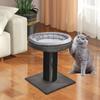 Cat Scratcher Post with Plush Bed for Indoor Cats, Sturdy Nest