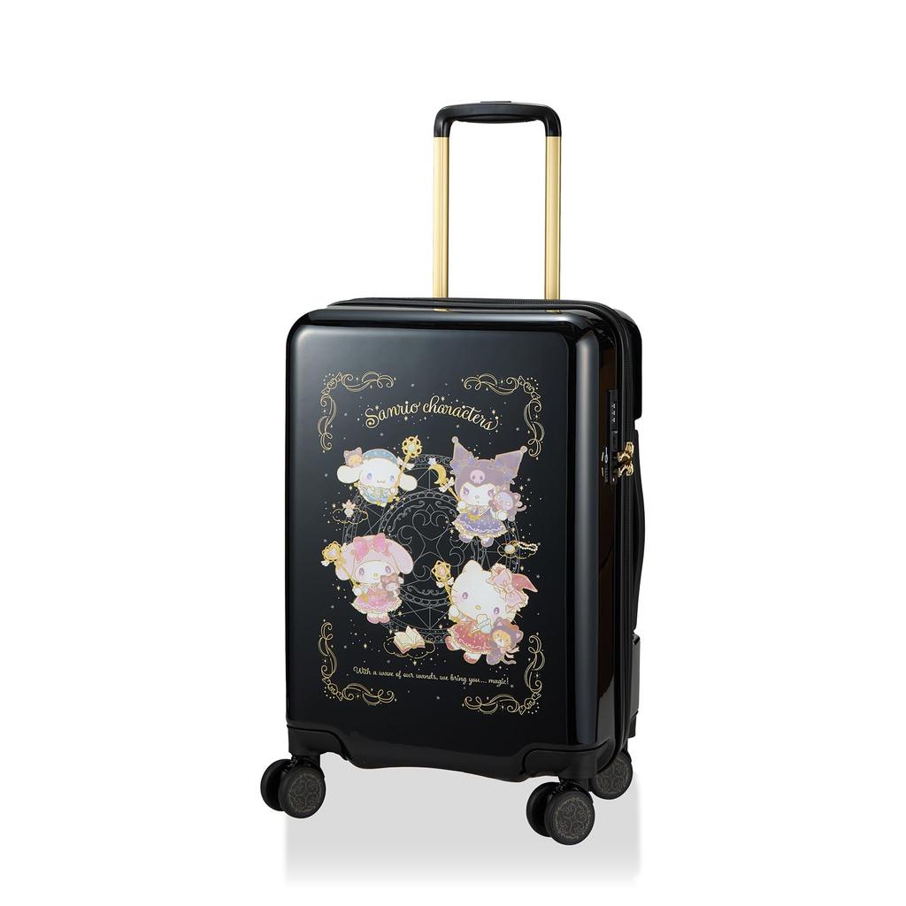 Suitcase S Size with Cup Holder Sanrio Characters Magical [Siffle] Carry-on SA9.Black