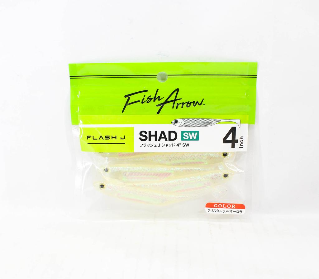 Fish Arrow Soft Lure Flash J Shad SW 4 Inch 5 Piece Per Pack #142 (8529)