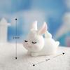 Cute Rabbit Bunny Ornament Resin Home Mini Bunny Miniature Figurines Miniature Landscape Decoration Home Easter Decoration