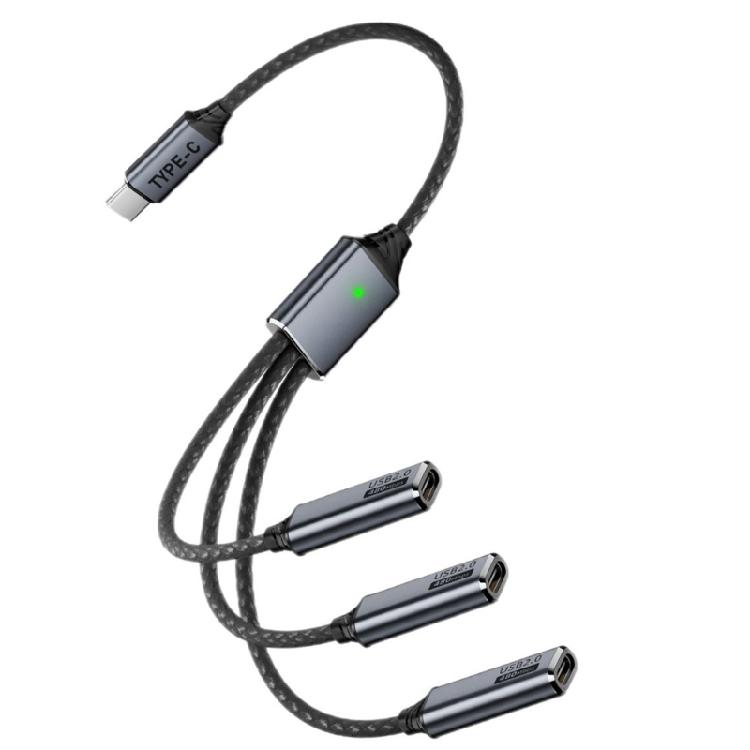 Разветвитель USB C для данных и зарядки с технологией OTG для клавиатур, мышей, камер и других устройств