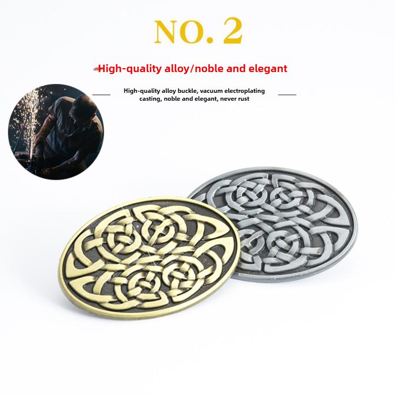 Модный новый мужской ремень из натуральной кожи в стиле ретро с гладкой пряжкой