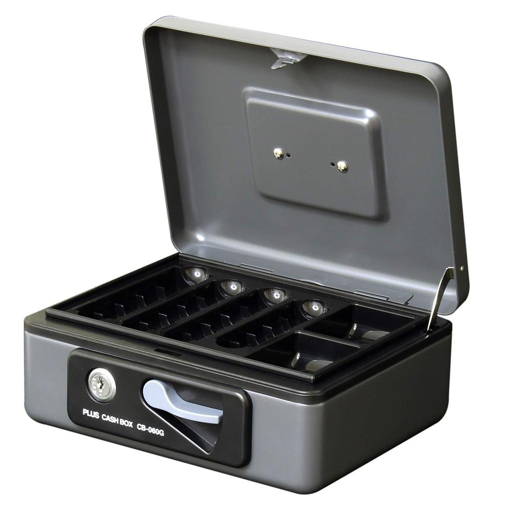 Plus PLUS Small Portable Dark (Stationery) Safe, Gray, CB-060G