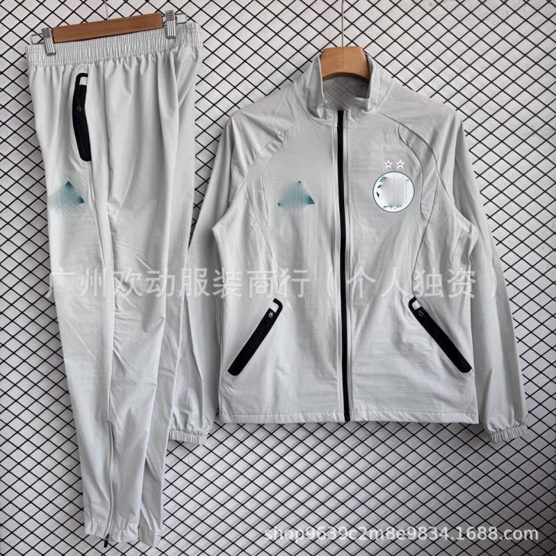 Mens Long Sleeve Stripe Training Suit Set Cotton Modal Blend Athletic Wear
