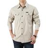 Summer Tactical Shirts Men Breathable Long Sleeve Work Cargo Shirts
