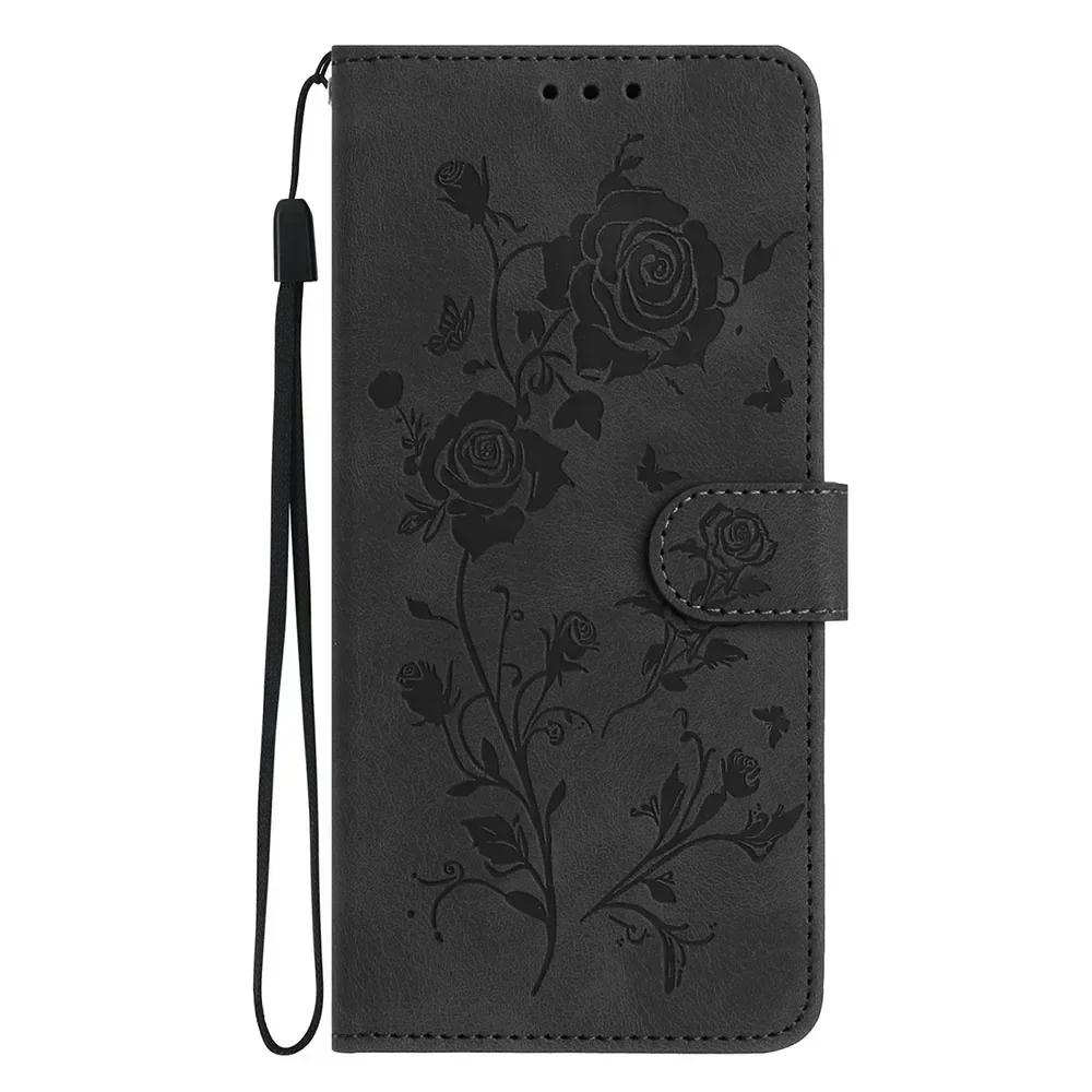 Кожаный чехол для телефона Motorola Moto G55 G56 G57 G62 G67 Power G73 G75 G84 G86 Power G Play E15 E13 с тиснением, кошелек