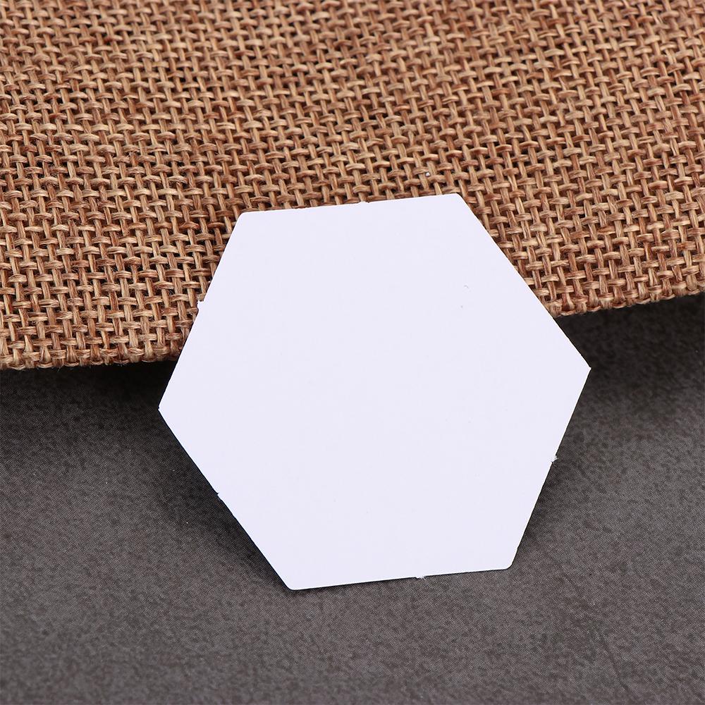 100 шт. Бумажное рукоделие DIY Рукоделие Шаблоны шестиугольников Квилтинг Пэчворк Бумага Ткань для одежды
