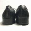 1950s60s Rare Vintage Edwin Clapp Embossed U-Tip Shoes Black Size 10 27.528.0(USED)
