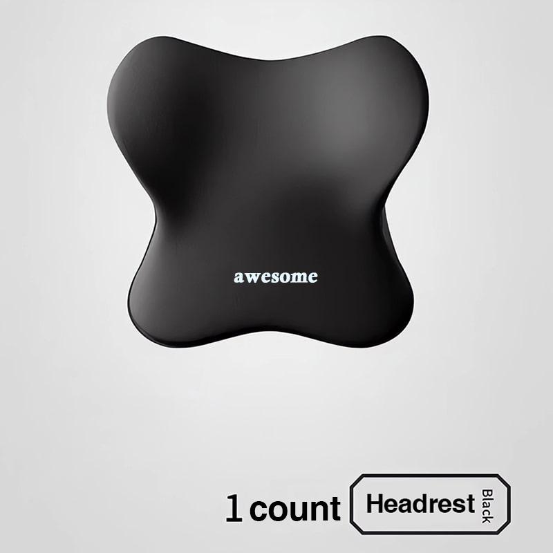 Memory Foam Car Universal Headrest Lumbar Cushion Back Cushion Lumbar Pillow Car Comfort Neck Pillow Car General Accessories