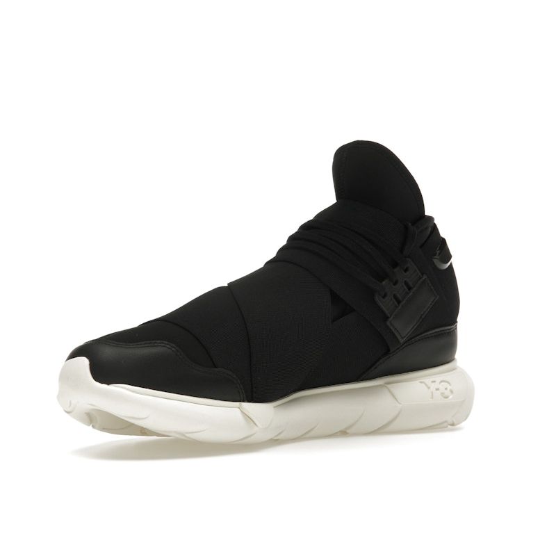 Adidas Y-3 Qasa High Black Off White унисекс кроссовки IG4073