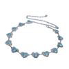 Women Metal Waist Chain With Heart Shaped Turquoise For Chic Winter Accessories