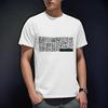 Мужская повседневная футболка с круглым вырезом, коротким рукавом, свободного кроя, с принтом, из чистого хлопка