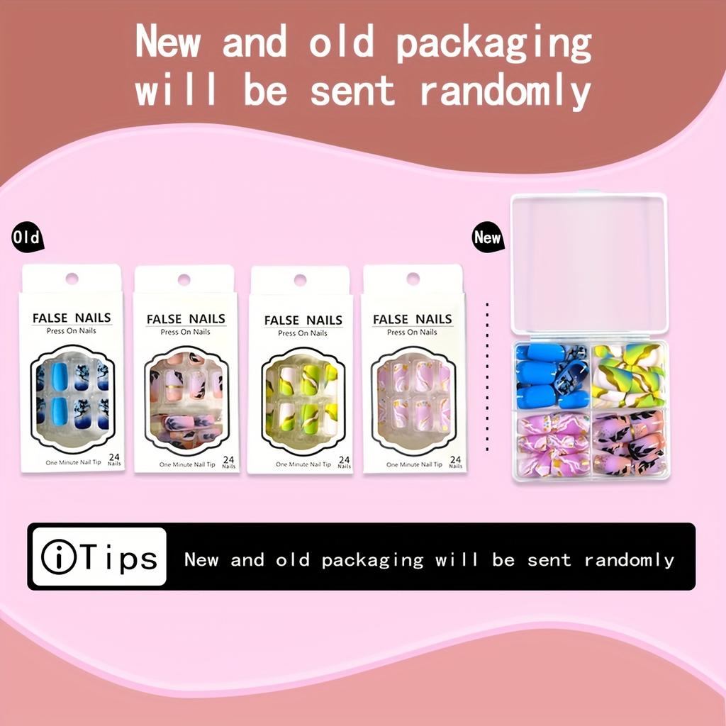Французские типсы Press On Nails Миндальные короткие накладные ногти для женщин Разные размеры Мягкие гелевые накладные ногти Набор