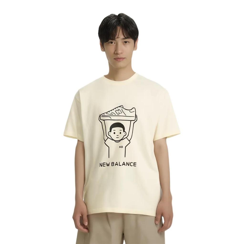 New Balance Noritake Collection T Shirt Unisex Ivory White (Unisex) T-Shirts AMT02376 IV