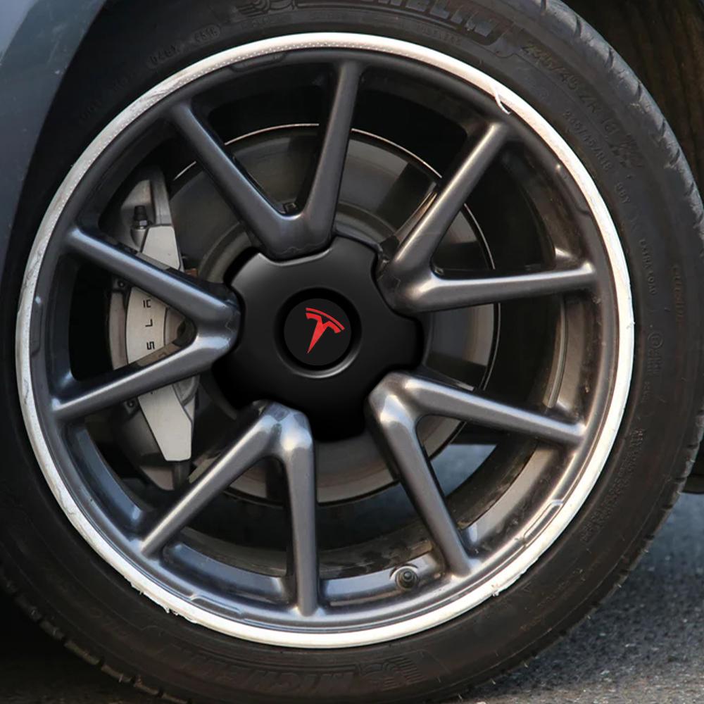 4PCS 18-Inch Hub Cap for Tesla Model 3 Car Wheel Hub Caps Hub Center Cover OEM 1529680-A Auto Accessories
