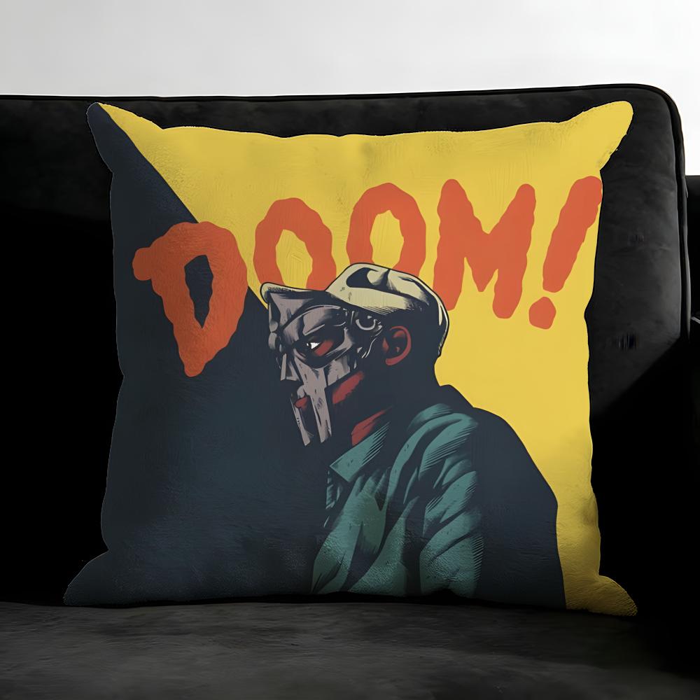 MF DDoom MadlibB Singer Cushion Cover Pillowcase Ultra Soft Skin Friendly Fabric Cloud Like Comfort Concealed Zipper