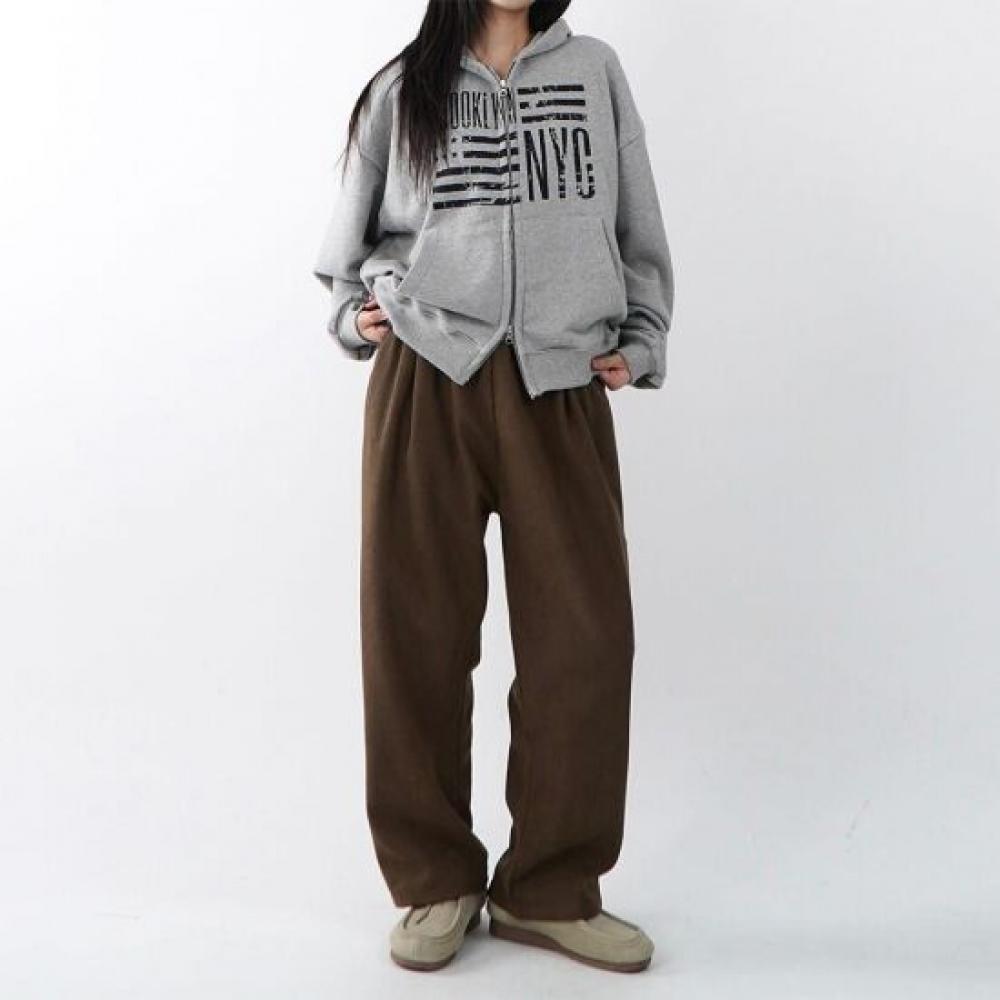 Onl Women Corduroy Wide Leg Pants Golden Pants Pin Tuck Wide Pants