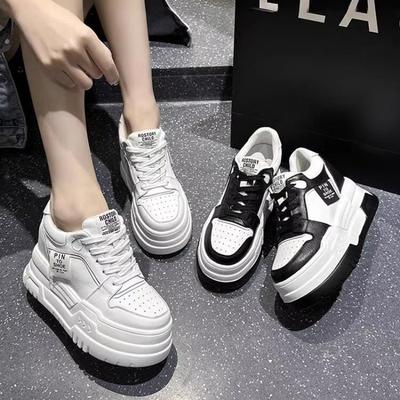 Внутренний подъем пружины новая платформа для маффинов ниша женская обувь мода маленькие белые туфли универсальная повседневная обувь женская