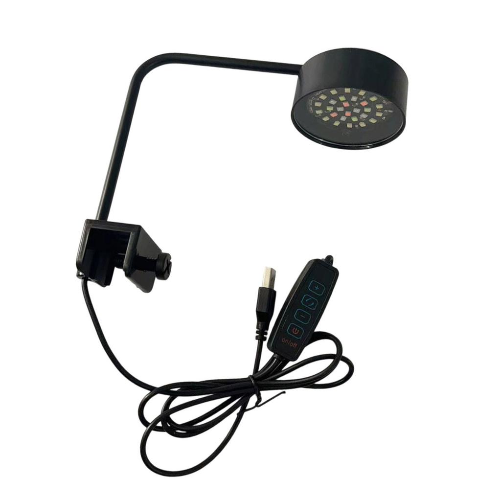 USB Fishtanks Lighting Lamp With Color Changing Mode Clamp Design For Small Aquariums Water Plant Health Growth
