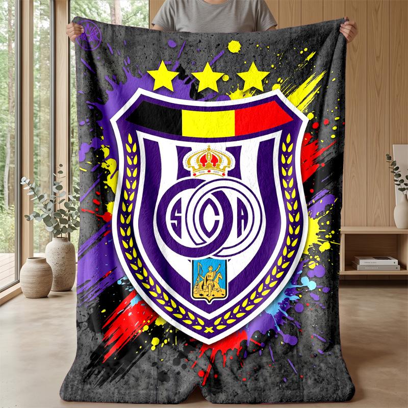 Anderlecht FC Soft Flannel Fleece Blanket Lightweight Cozy Warm Throw Blanket For Sofa Bed Home Decor