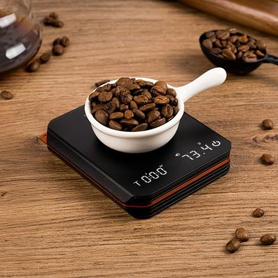 Весы для кофе с USB-зарядкой и таймером — точное приготовление эспрессо, водонепроницаемая силиконовая накладка, функция автоматического отсчета времени, аксессуары для варки кофе