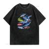 Unisexs Saltwater Fish Collage Marlin Tuna Swordfish Mahi Fishing FisherUnisex T Shirt vintage Washed Stretched Soft designer clothes