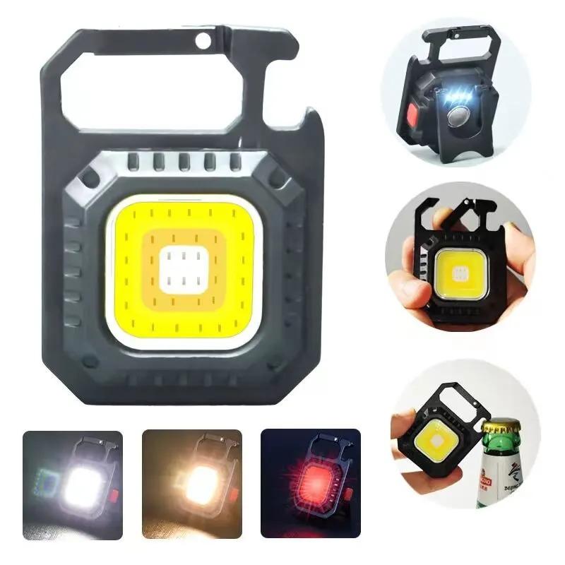 AmmToo Mini LED Magnetic Flashlight COB 800 Lumens USB Rechargeable 7 Modes Outdoor Camping Pocket Work Light Spotlights