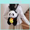 Cute Panda Plush Handheld Avocado Mahjong Gourd Design Children Backpack
