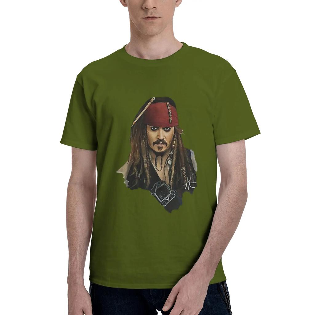 Pirates of the Caribbean 100 Cotton TShirt Mens Funny T Shirts Men Crew Neck Short Sleeve S6XL