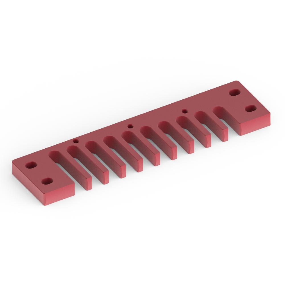 Aluminum Alloy Comb Harmonica Part for Hohner Marine Band Crossover   Deluxe (Red)