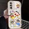 C-Crayon S-ShinChan Case for Samsung Galaxy S25 Ultra Plus S24 S23 S22 S21 S20 FE A73 A72 A71 A56 A55 A54 5G A52 A52S 4G Cover