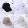 Лето Весна Однотонная Хип-Хоп Вышивка Снэпбэк Кепка Козырек Солнцезащитные Шляпы Хлопковые Бейсболки