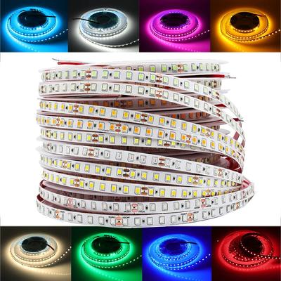 Светодиодная лента DC 12 В SMD 2835 красный синий розовый желтый ледяной голубой белый домашний декор гибкая лента гирлянды 5 м/рулон
