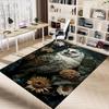 1pc Owl Flowers Carpet Anti Slip Polyester Floor Mat for office.Bedroom