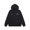Unisex Oversized Hooded Sweatshirt With Tropical Palm Print Streetwear Cotton Fleece Pullover Winter