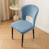 Elastic Arc Armchair Covers Hollow Back Dining Chair Covers Curved Chair Cover  Seat Cover