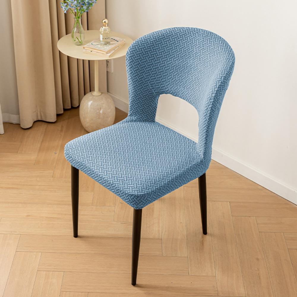 Elastic Arc Armchair Covers Hollow Back Dining Chair Covers Curved Chair Cover Seat Cover
