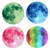 30cm Luminous Moon Wall Sticker - Children's Room Decor In Green, Blue, or Pink Light
