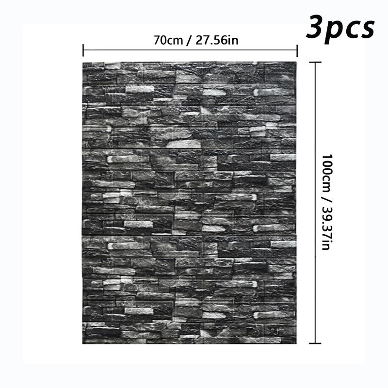 70x100 см Высококачественные Антикварные 3D Стеновые Панели Самоклеящаяся Наклейка на Стену Винтажная Декор Домашнего Интерьера