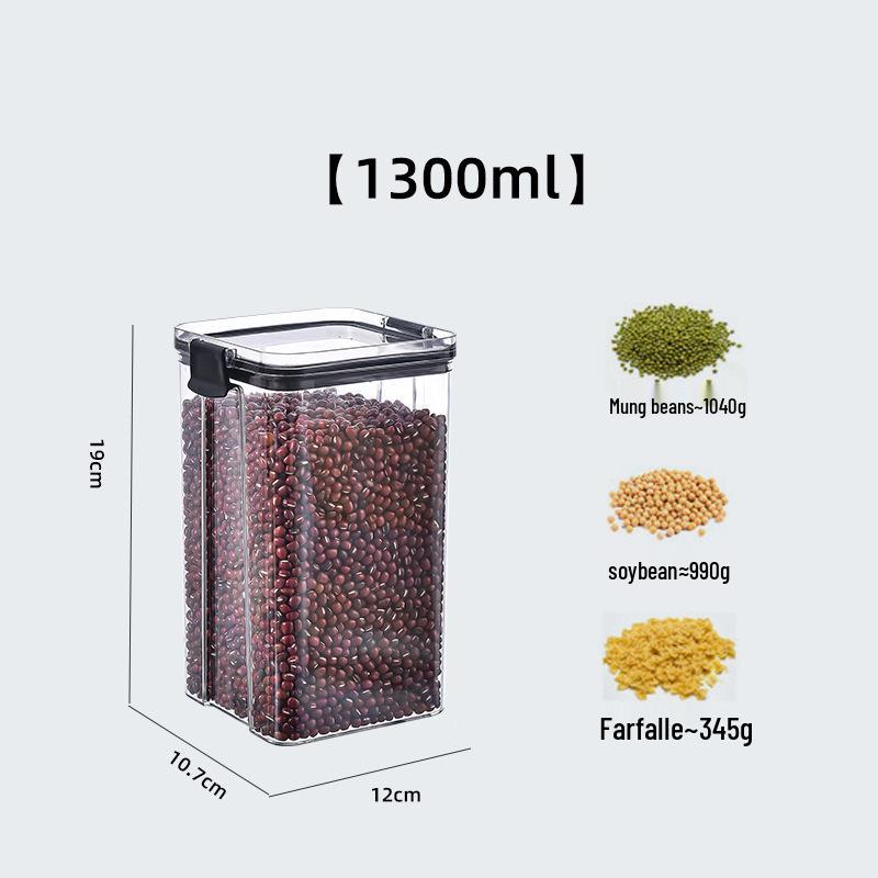 Прозрачная пластиковая банка для хранения пищевых продуктов для круп, закусок и сухих продуктов