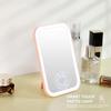 LED Touch Screen Makeup Mirror Folding Mirror Lighted Makeup Mirror 3 Colors Light Modes USB Rechargeable Cosmetic Mirror Tools