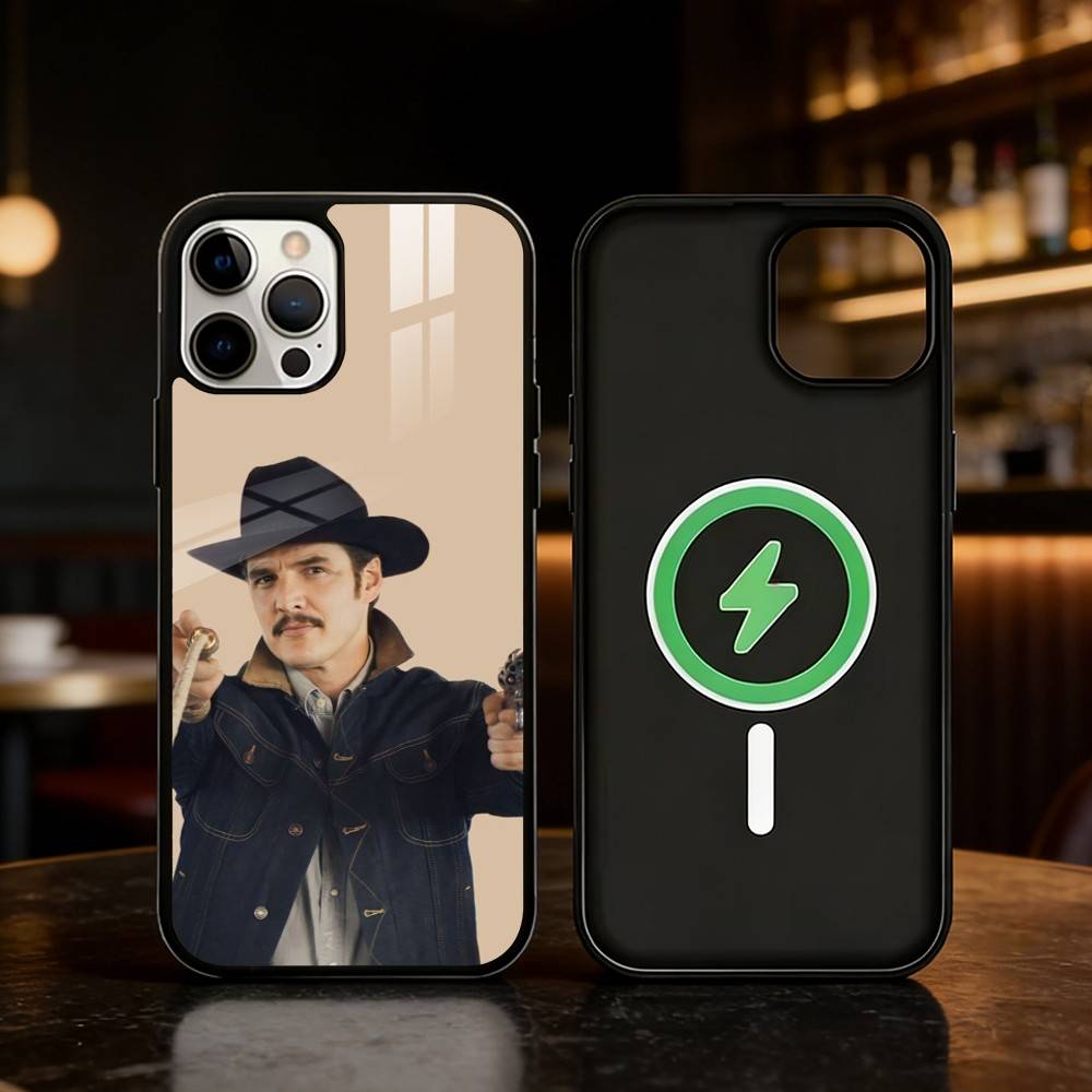 Pedro Pascal Phone Case For iPhone 17 16 15 14 13 12 Pro Max Plus for Mirror Wireless Magnetic Cover