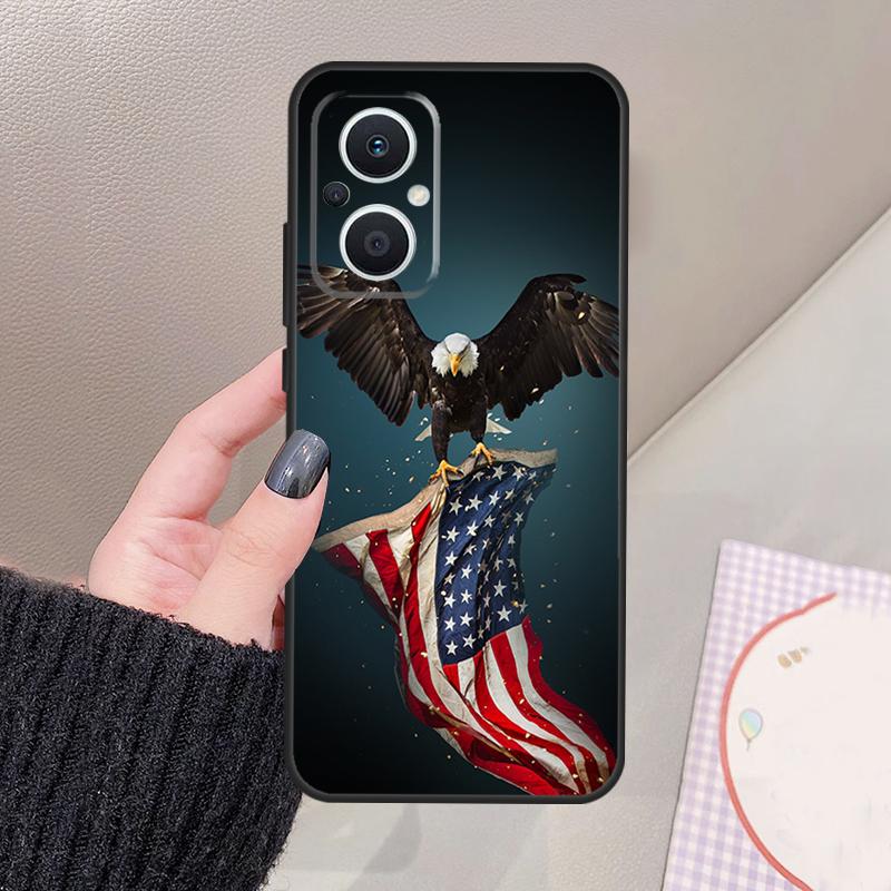 Американский флаг США Орел Чехол Для OPPO Reno 10 11 12 13 14 Pro 8 7 Lite 11F 12F 13F 14F OPPO Find X8 X5 X6 X9 Pro Чехол