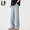 izzue it Men's Lyocell Cool-Touch Straight-Leg Jeans