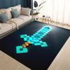 3D Мой Мир Строительная Игра Мультяшный Ковер Коврик для Гостиной Спальни Дома Украшение Дивана, Детский Игровой Нескользящий Напольный Коврик
