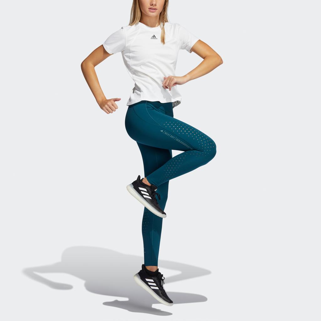 adidas Heatrdy Focus T Высокоинтенсивная быстросохнущая футболка с коротким рукавом для женщин, белые H20748