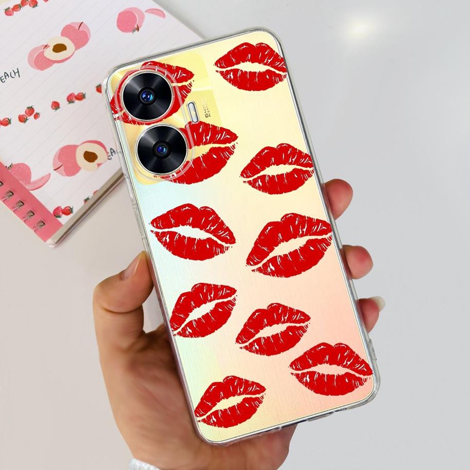 Чехол для OPPO Realme C55 2023 Популярный Мраморный Тонкий Мягкий Силикон Прозрачная Крышка Для Realme C55 4G RMX3710 C 55 RealmeC55 Чехлы для Телефона