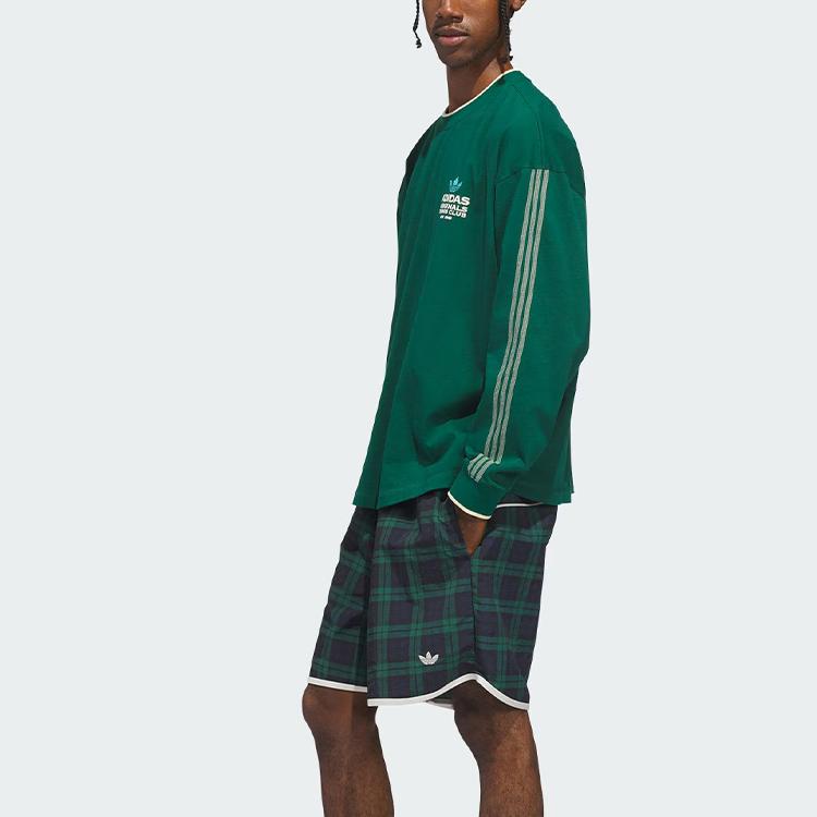 adidas Оригинальные Спортивные Шорты JZ0489, Клетчатые, Цветные Блоки, Средняя Посадка, Унисекс